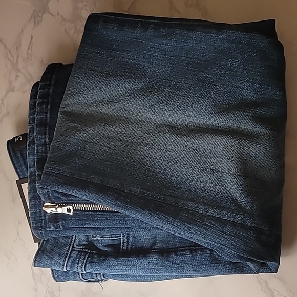 🔥🔥👖3x1 WOMEN'S BLUE DENIM MID RISE CROPPED JEANS SZ 24 / PRESLEY - Picture 7 of 11